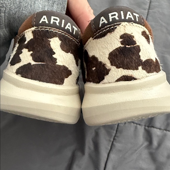 Ariat Cow Hair Print Hilo Slip On Suede Shoes Women 7.5 NEW - Picture 10 of 10